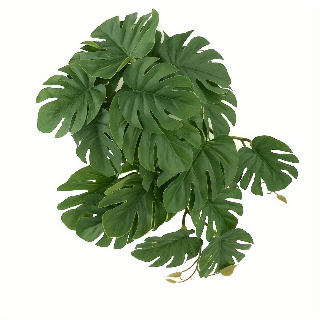 Monstera Adansonii - 테라리움용 파충류 식물 인조 걸이식물 가짜