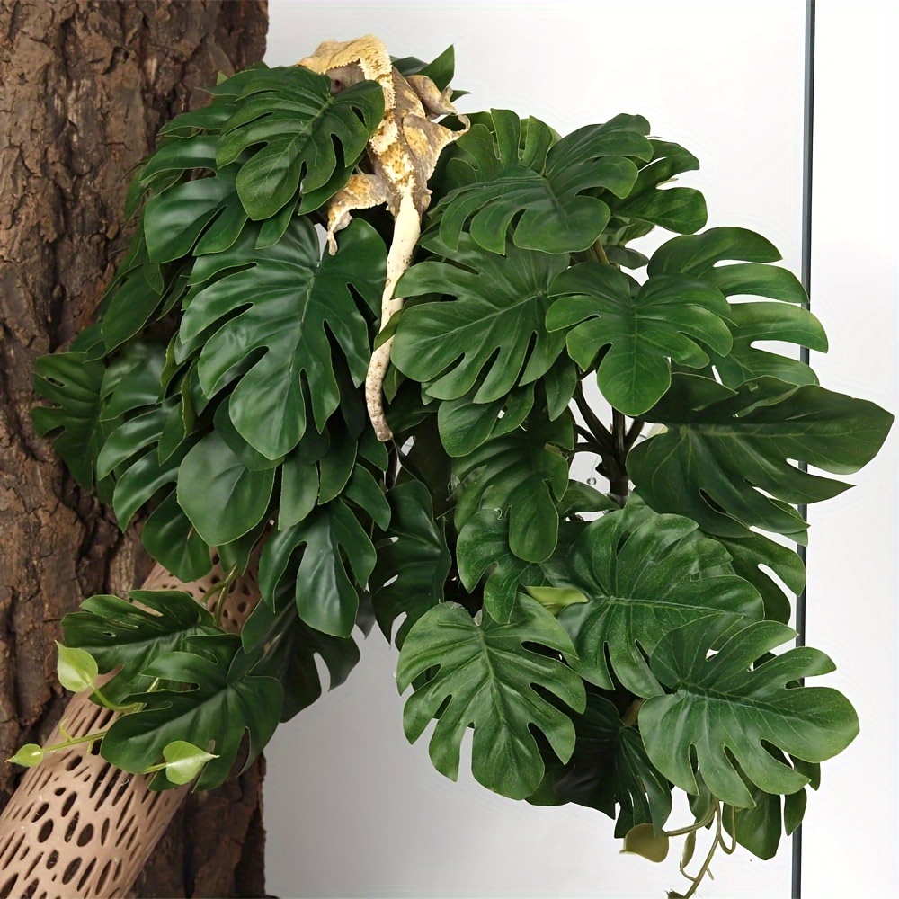 테라리움용 파충류 식물 인조 걸이식물 가짜 몬스테라 가 - Monstera Adansonii 리뷰 및 가격