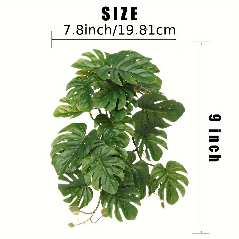 테라리움용 파충류 식물 인조 걸이식물 가짜 몬스테라 가 - Monstera Adansonii 리뷰 및 가격